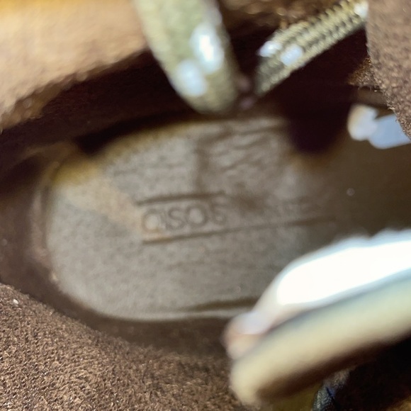 ASOS army, green and gold boots size 6 wide - Picture 6 of 6